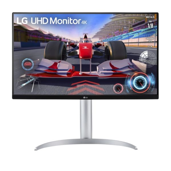 LG 27″ UQ750W 4K 144Hz HDR400 HDMI 2.1 USB-C 90W Speaker IPS 5ms sRGB Rotatable Monitor – White