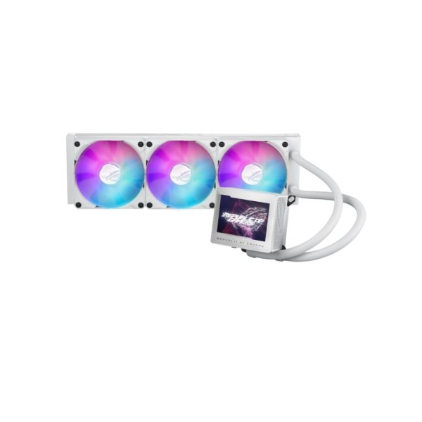 ASUS ROG RYUJIN III 360 ARGB White Edition Cooler System, Full Color 3.5” LCD Display