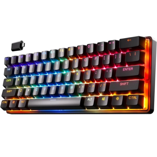 SteelSeries Apex Pro Mini Wireless Gaming Keyboard, HyperMagnetic Switches