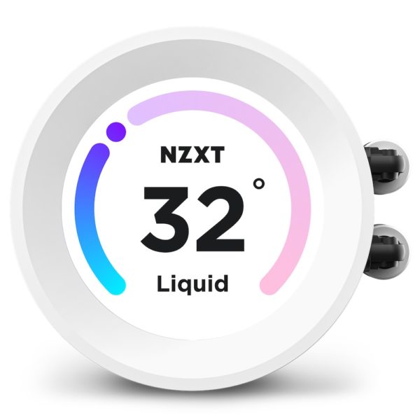 NZXT Kraken Elite 240 RGB – White 240mm AIO Liquid Cooler with LCD Display and RGB Fans - Image 2