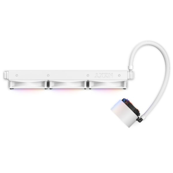 NZXT Kraken Elite 360 RGB – White 360mm AIO Liquid Cooler with LCD Display and RGB Fans - Image 2