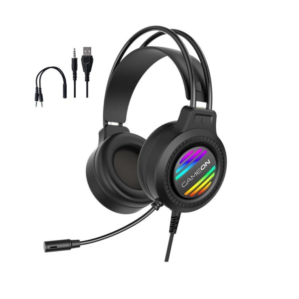 GameOn GOT100 Ravenstrike RGB Gaming Headset – Black