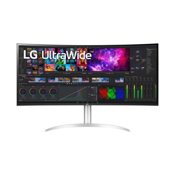 LG 40'' 40WP95C-W WUHD 5K2K(5120 x 2160)Nano IPS HDR Curved Monitor Thunderbolt 4 with 96W Power Delivery 2x10W Built in Speakers with Rich Bass