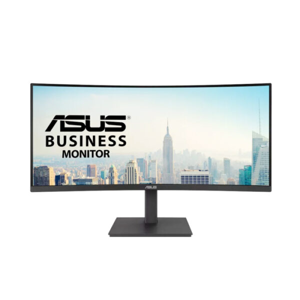 Asus VA34VCPSN 34" UWQHD 2K VA 100Hz 4ms Curved 1500R Business Monitor With RJ 45 USB Hub Wall Mounting Adjustable Tilt Built-in Speakers