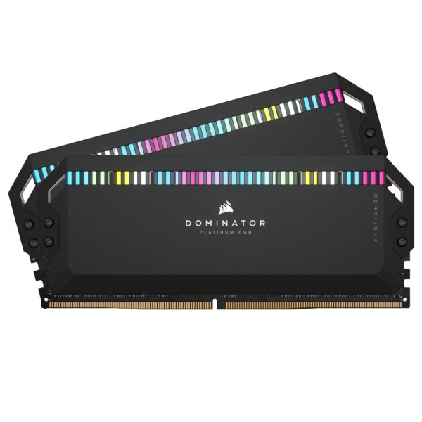 Corsair 32GB 6000MHz DDR5 RAM Dominator Platinum RGB C30, 2x16GB Kit, Black