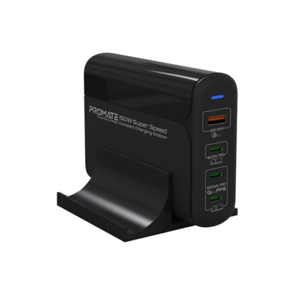 Promate Super Speed 150W Compact Charging Station For Laptops / Smartphones / Tablets & Smart Devices - Image 2