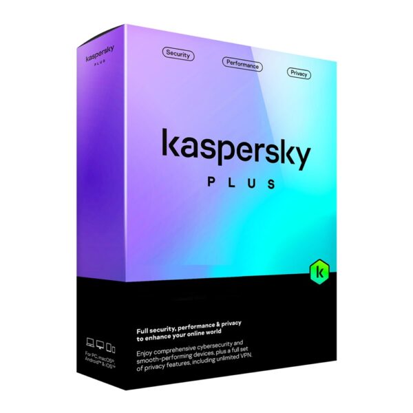 Kaspersky Plus Security 5 Devices, 1 Year, Arabic/English