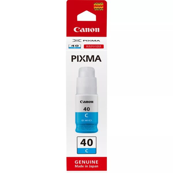 Canon GI-40 C, High Yield, Ink Bottle, Cyan