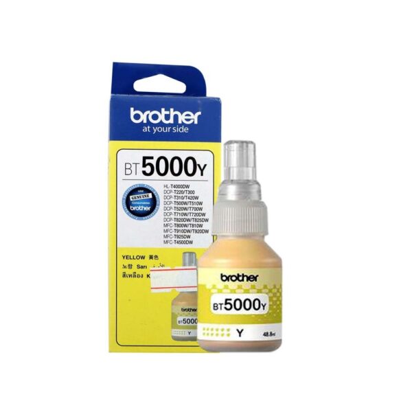 Brother BT5000Y Yellow Ink Bottle – 48.8 ML