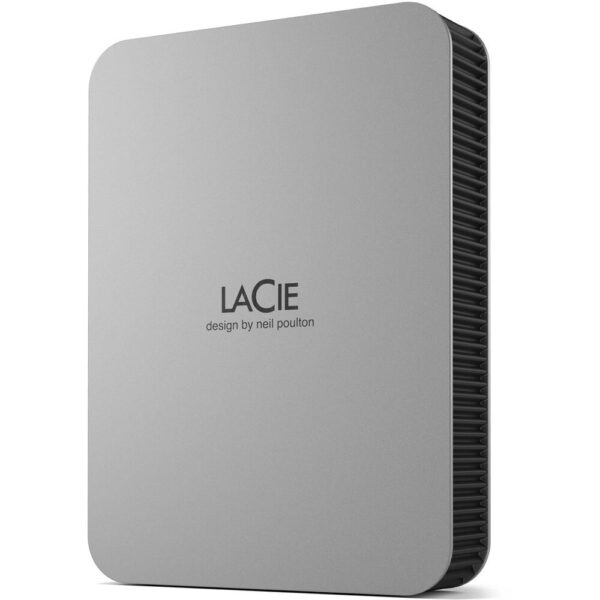 LaCie 5TB Mobile Drive USB-C 3.2 Gen1 Portable HDD Hard Drive, 130MB/s, Moon Silver - Image 2