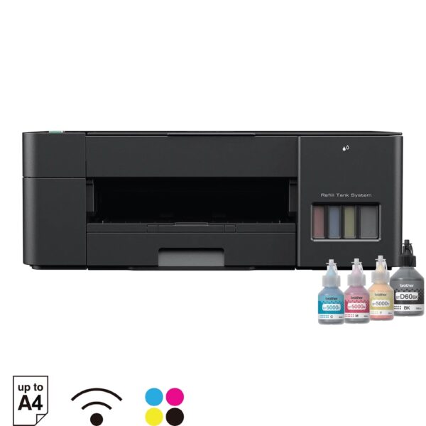 Brother T420W Wireless Refill Ink Tank Printer 3-in-1, Print, Scan, Copy