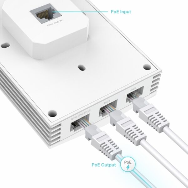 TP-Link EAP655-Wall AX3000 Wall Plate WiFi 6 Access Point - Image 3