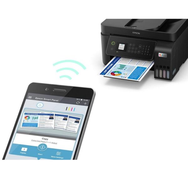 Epson EcoTank L5290 A4 WiFi All-in-One Ink Tank Printer with ADF, Black - Image 2