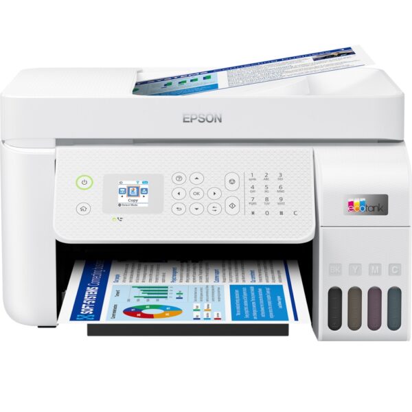 Epson EcoTank L5296 A4 WiFi All-in-One Ink Tank Printer with ADF, White