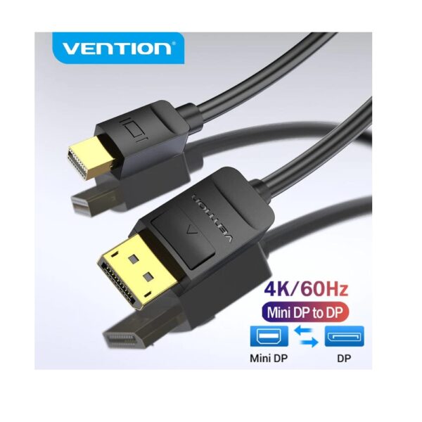 Vention Mini DisplayPort to DisplayPort Cable 4K Male to Male, 2m