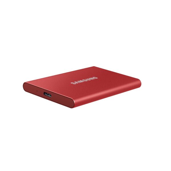 SAMSUNG 1TB T7 Portable SSD USB-C, 1050MB/s, Red - Image 2