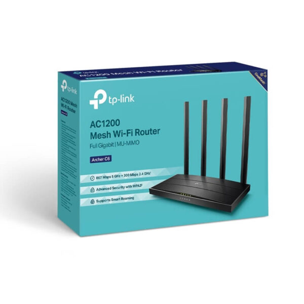 TPLINK Archer C6 AC1200 Wireless Gigabit Network Router