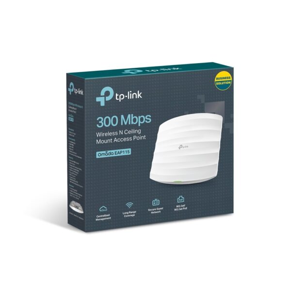 TPLINK EAP115 300Mbps Wireless N Ceiling Mount Access Point