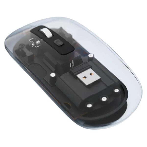 Heatz ZM17 Transparent Dual mode Wireless Bluetooth Charging Mouse