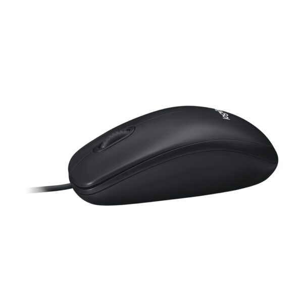 Logitech M100 Corded full size Comfort USB Mouse – Black (Cable) - Image 3