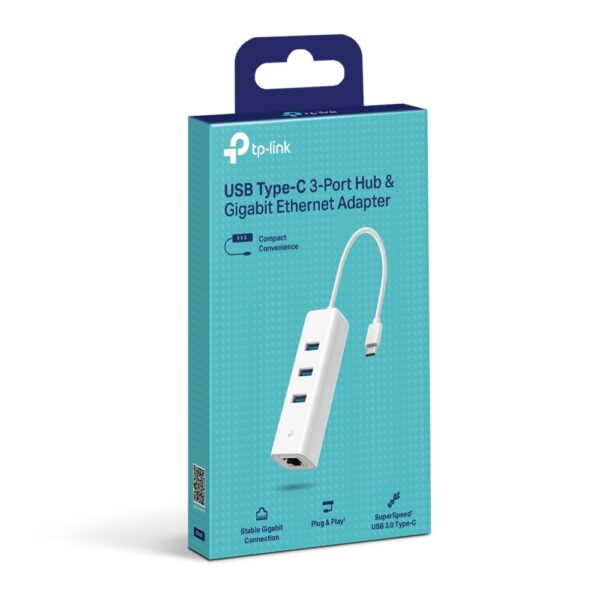 TP-Link UE330C USB-C 3-Port Hub & Gigabit Ethernet Network Adapter