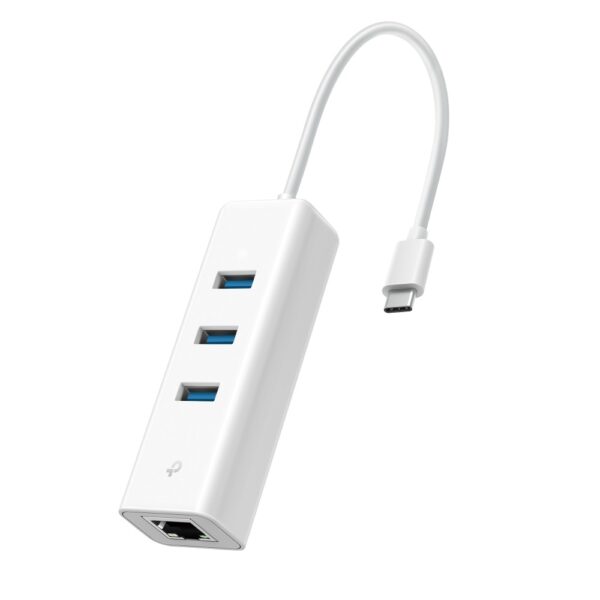 TP-Link UE330C USB-C 3-Port Hub & Gigabit Ethernet Network Adapter - Image 2