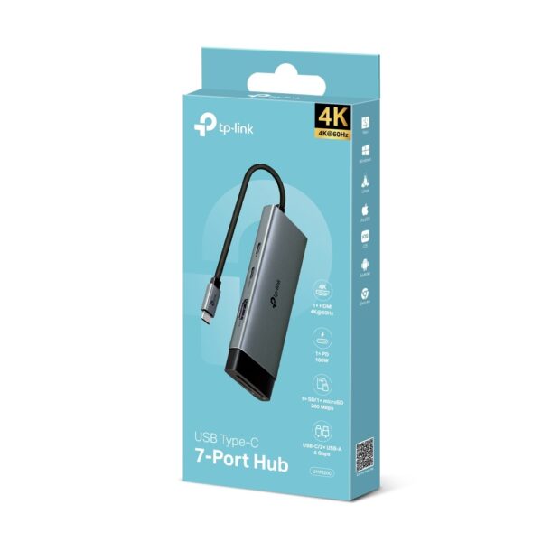 TP-Link UH7020C USB-C 7 in 1 Hub HDMI 4K @60Hz