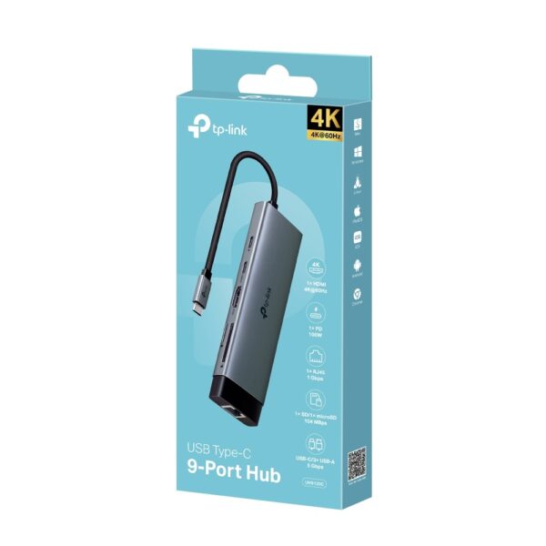 TP-Link UH9120C USB-C 9 in 1 Hub HDMI 4K @60Hz