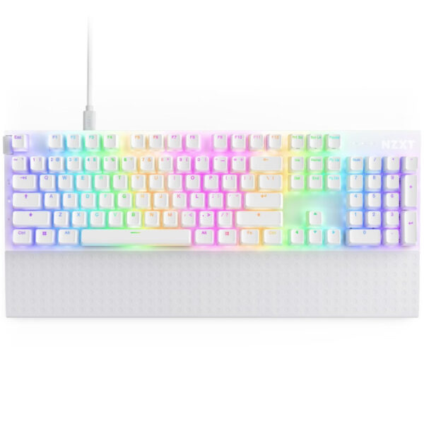 NZXT FUNCTION 2 Wired Optical Gaming Keyboard - White