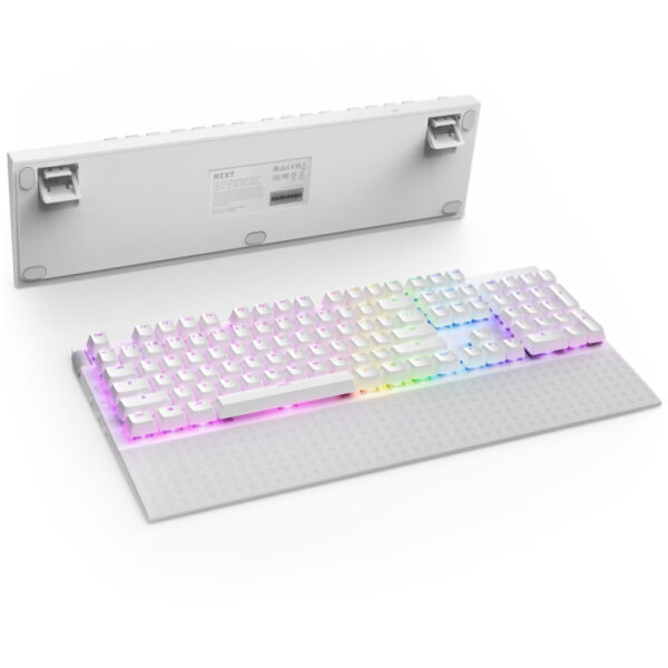 NZXT FUNCTION 2 Wired Optical Gaming Keyboard - White - Image 3