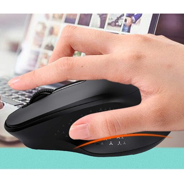 Aigo M32 Wireless Ergonomic Mouse Black - Image 2