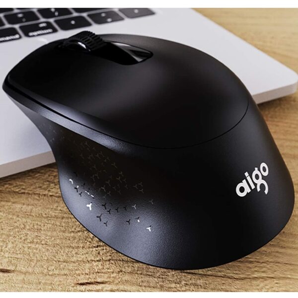 Aigo M32 Wireless Ergonomic Mouse Black - Image 3