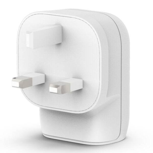 Belkin Boost Charge Dual Wall Charger Fast Charger 37W for Iphone & Samsung - White - Image 4